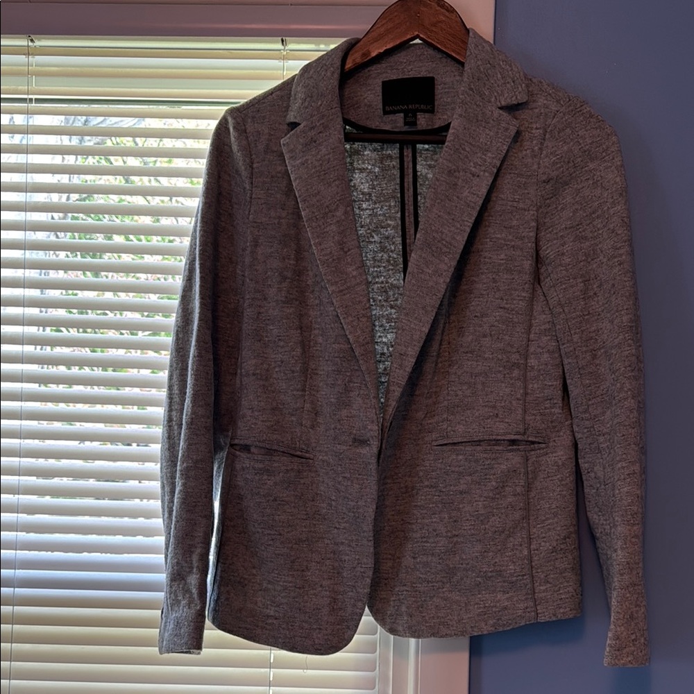 Gray Blazer by Banana Republic